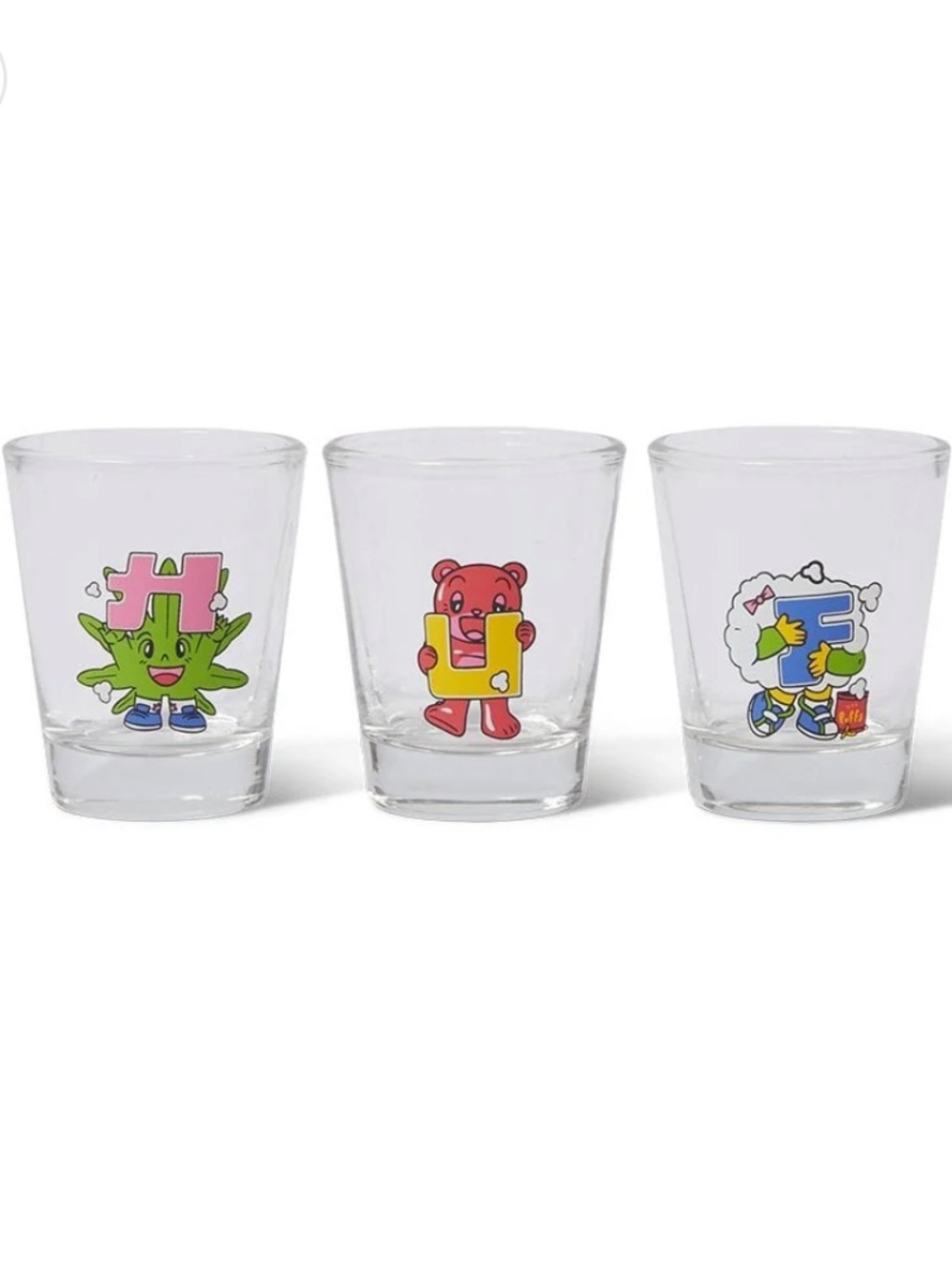 🫗 2023 HUF KAWAII CHARACTERS SHOT GLASS SET 🫗
